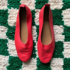 EVERLANE LEATHER BALLET FLATS